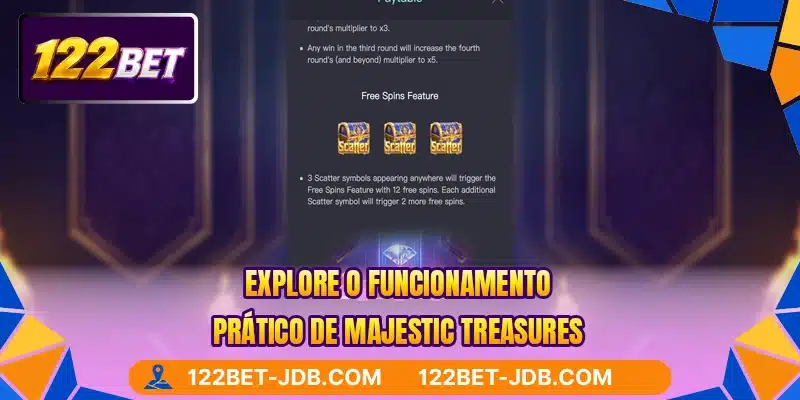 Explore o funcionamento prático de Majestic Treasures