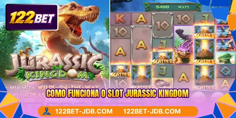 Como funciona o slot Jurassic Kingdom