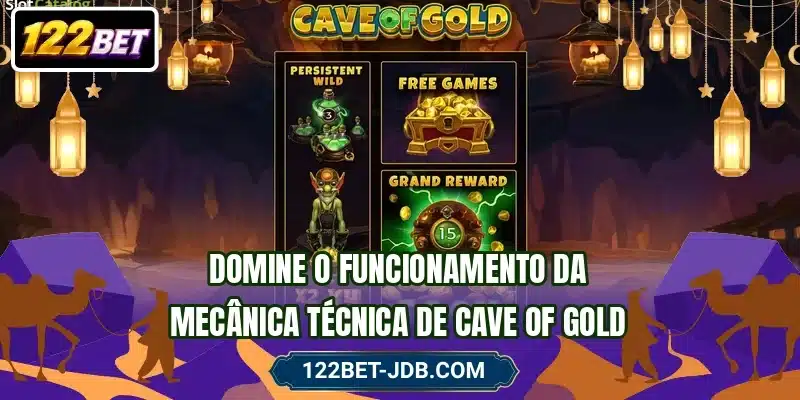Domine o funcionamento da mecânica técnica de Cave of Gold