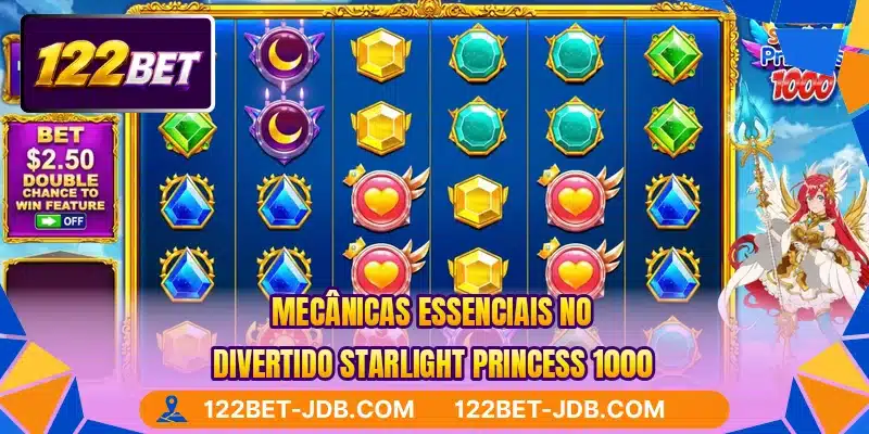 Mecânicas essenciais no divertido Starlight Princess 1000