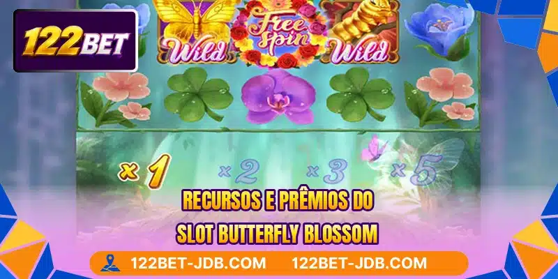 Recursos e prêmios do slot Butterfly Blossom