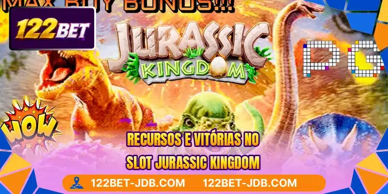 Recursos e vitórias no slot Jurassic Kingdom